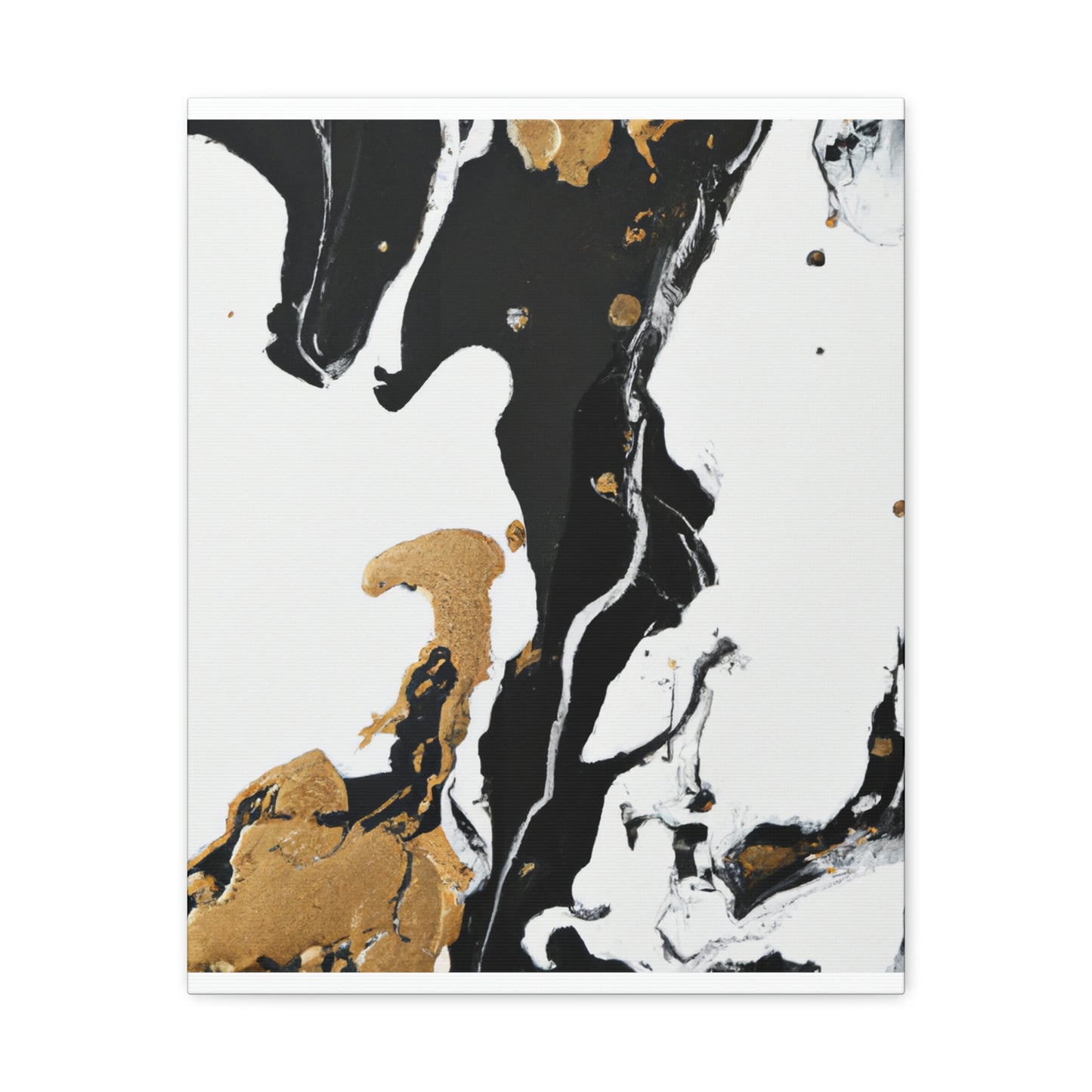 Midnight Gilded Bloom - Canvas