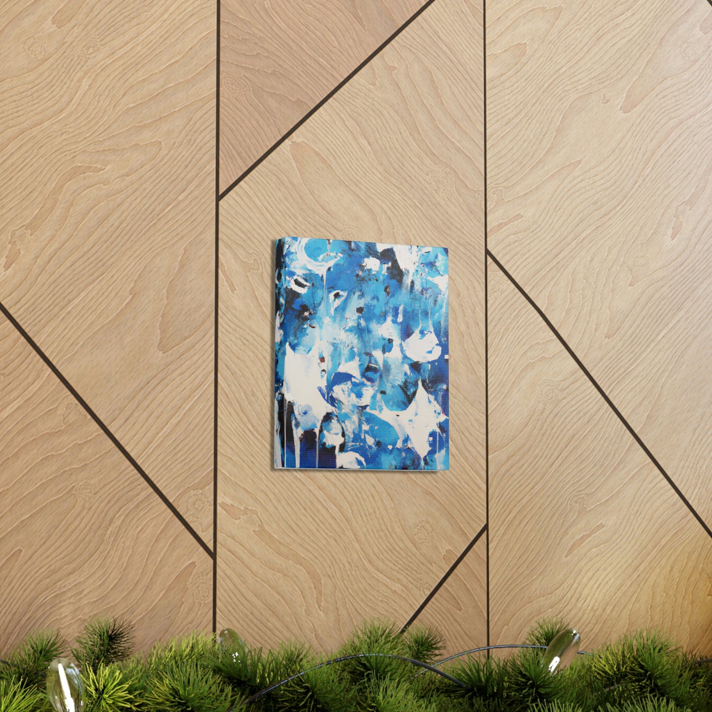 Blue Intricate Tiles - Canvas