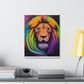 Multicolored Lion Mixture, Artful Roar Dreaming. - Canvas