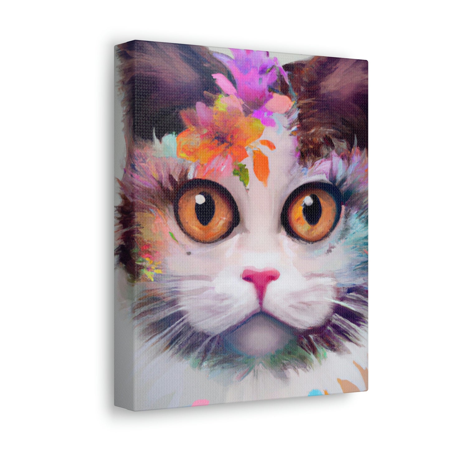Floral Feline - Canvas