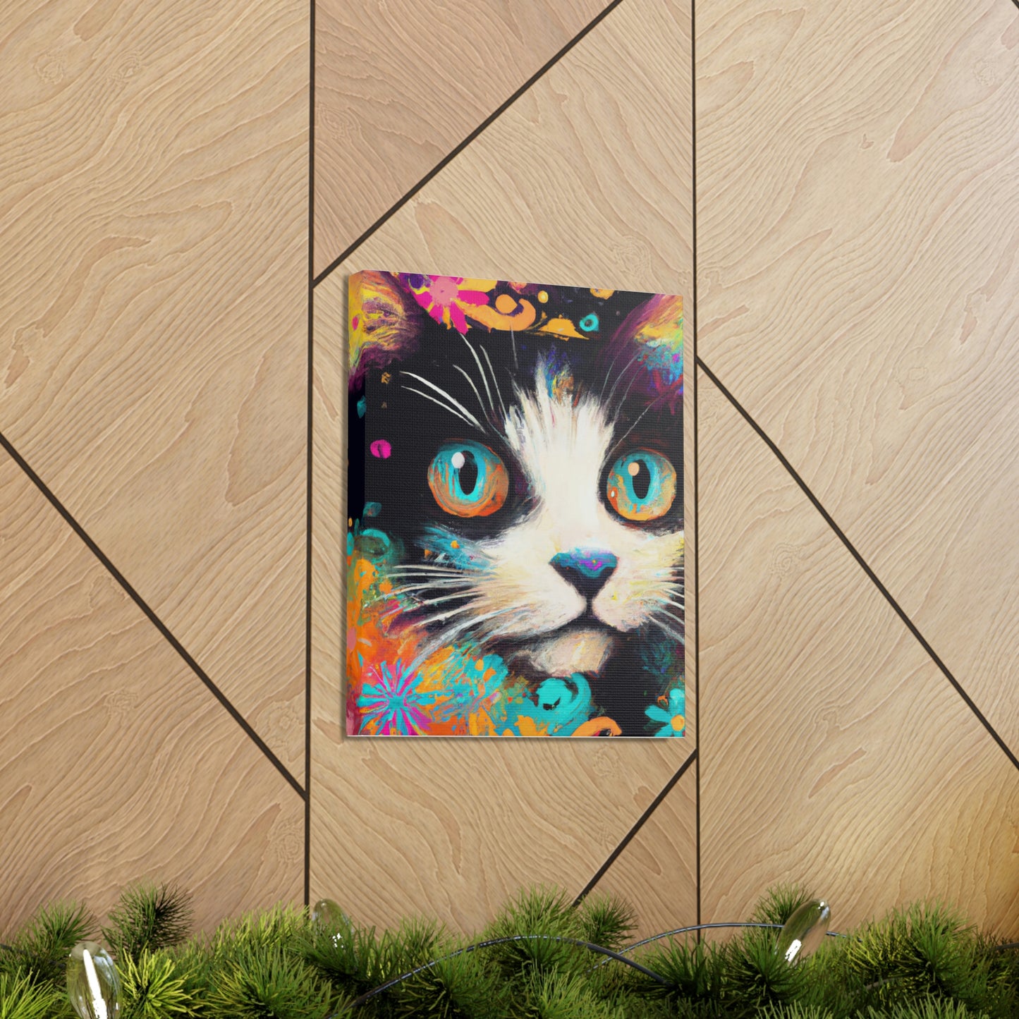 Feline Flourish. - Canvas