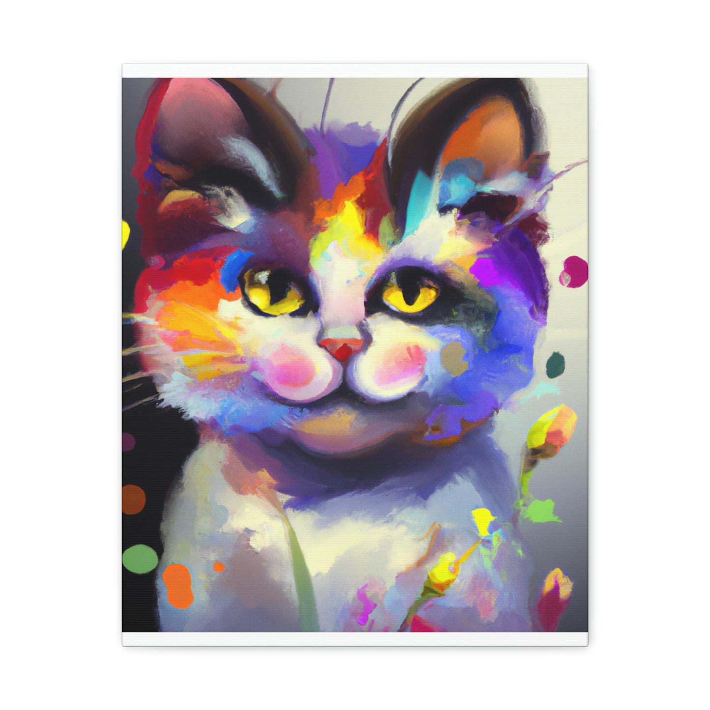 "Fur Florals" - Canvas