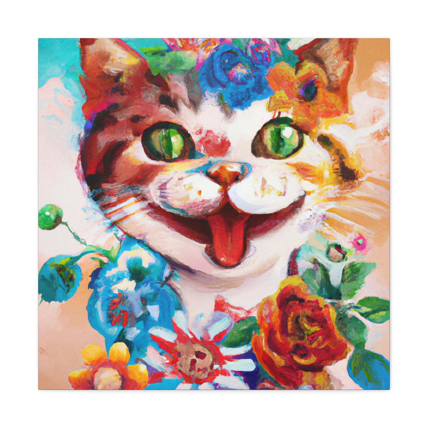 Feline Florals - Canvas