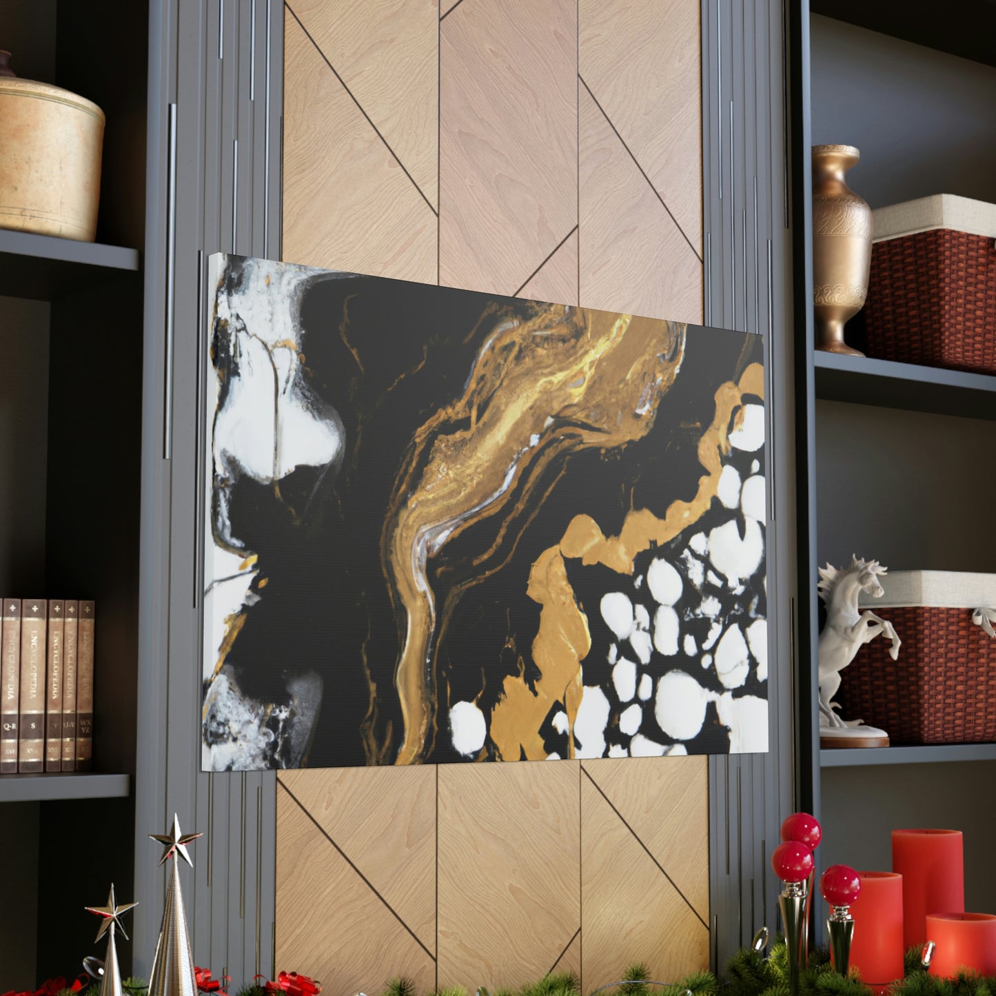 Glittering Ebony Cosmos - Canvas