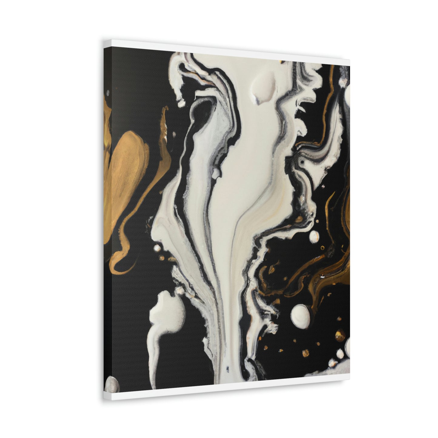 Gold Splash Galaxy. - Canvas