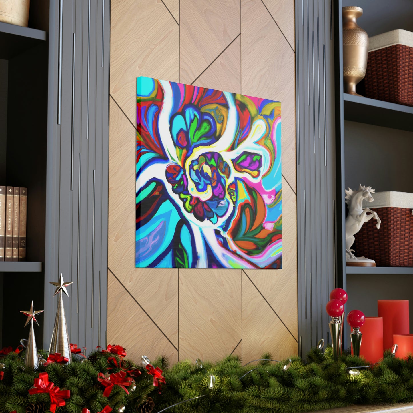 Psychedelic Bloom. - Canvas