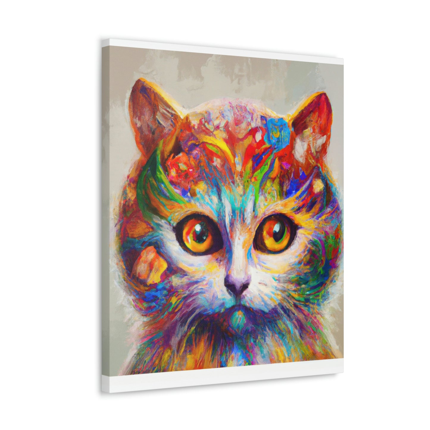 "Feline Bloom" - Canvas
