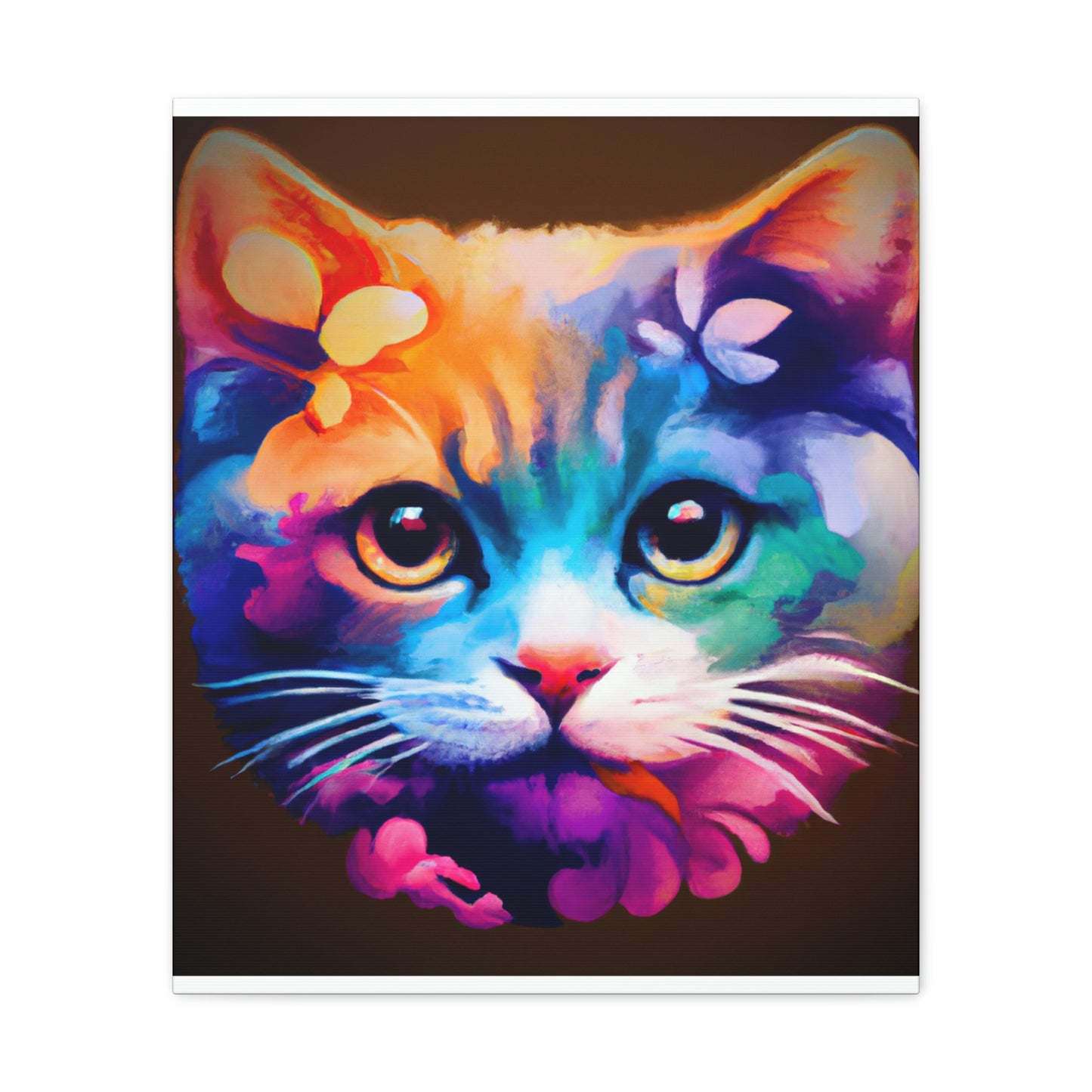 Vibrant Feline. - Canvas