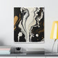 Gold Splash Galaxy. - Canvas