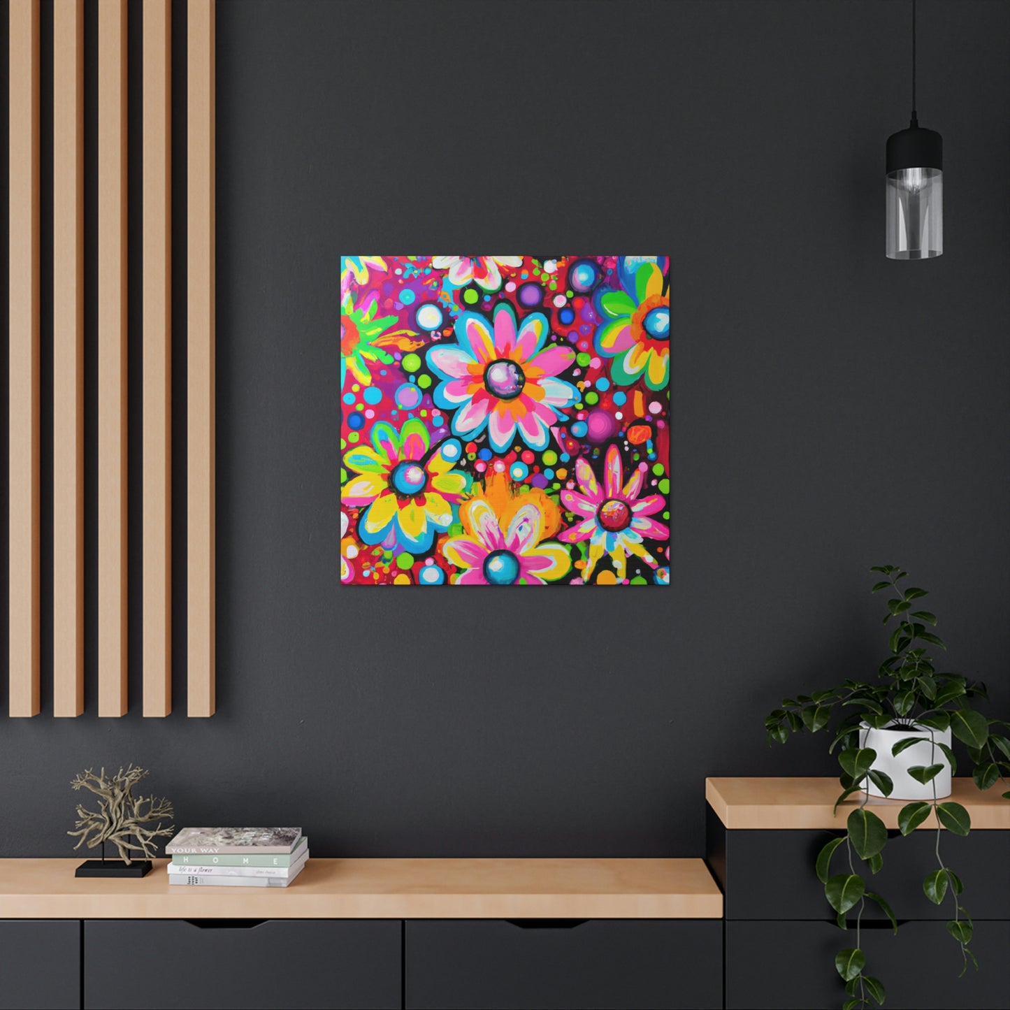 Vibrant Bloom. - Canvas
