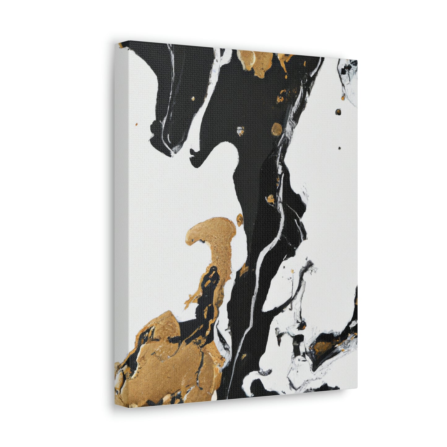 Midnight Gilded Bloom - Canvas