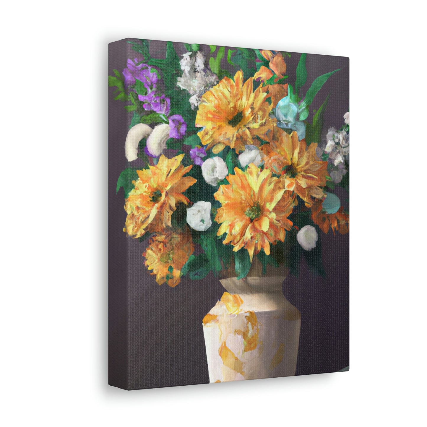Vibrant Floral Dream - Canvas