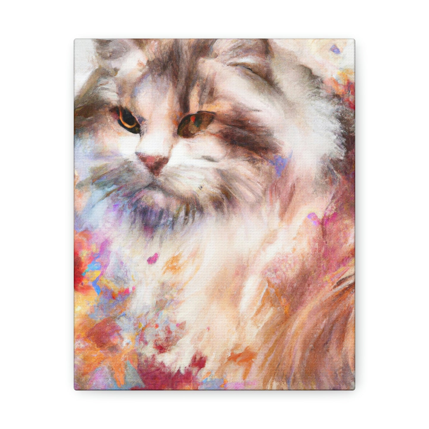 Feline Flora. - Canvas
