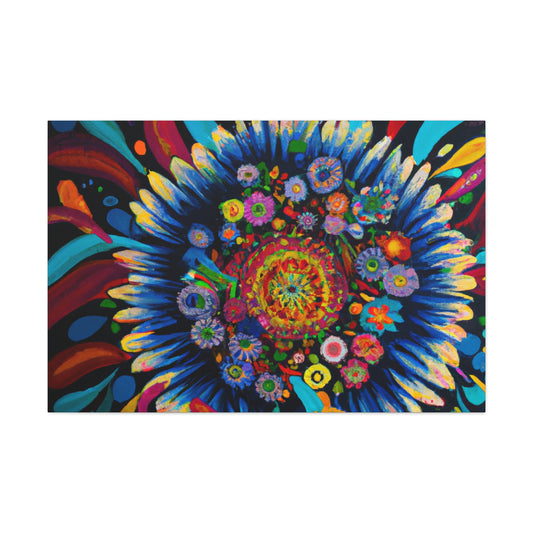 Vibrant Bloom. - Canvas