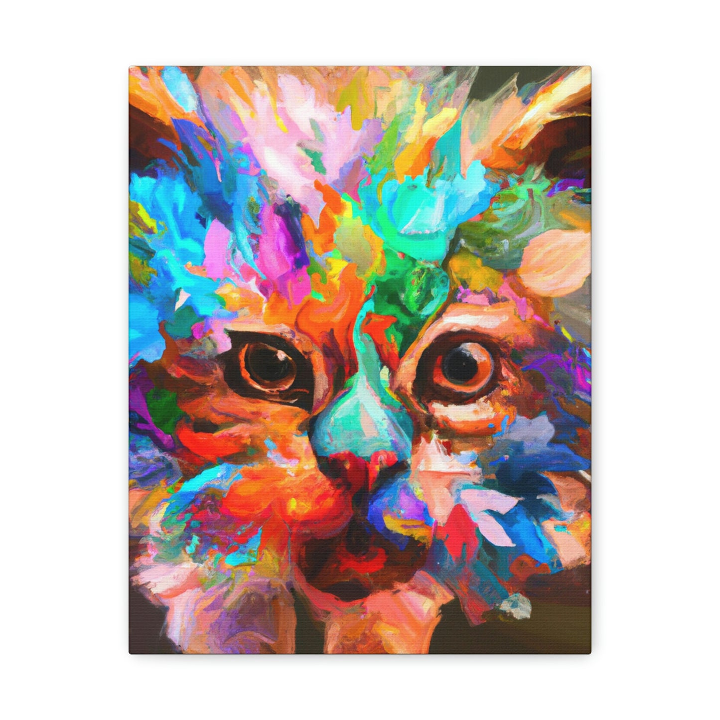 "Floral Feline" - Canvas