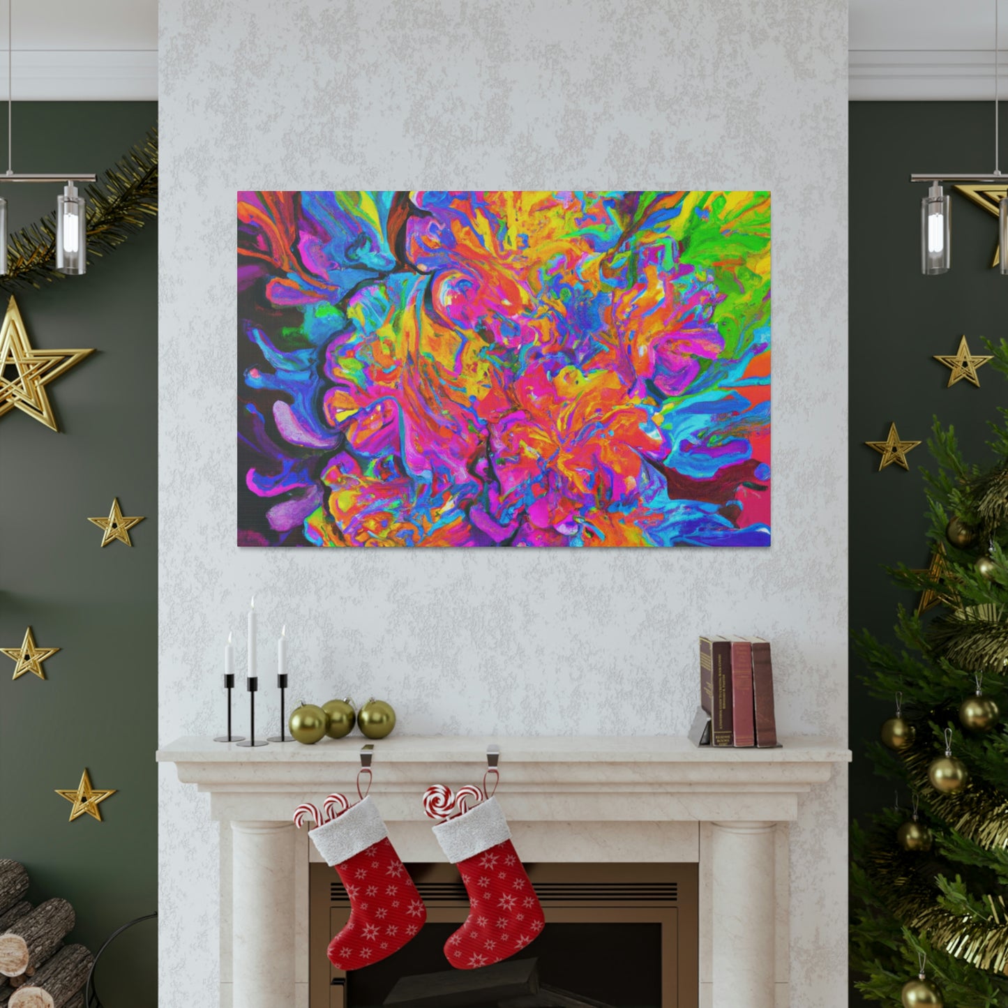 Vivid Blooms. - Canvas