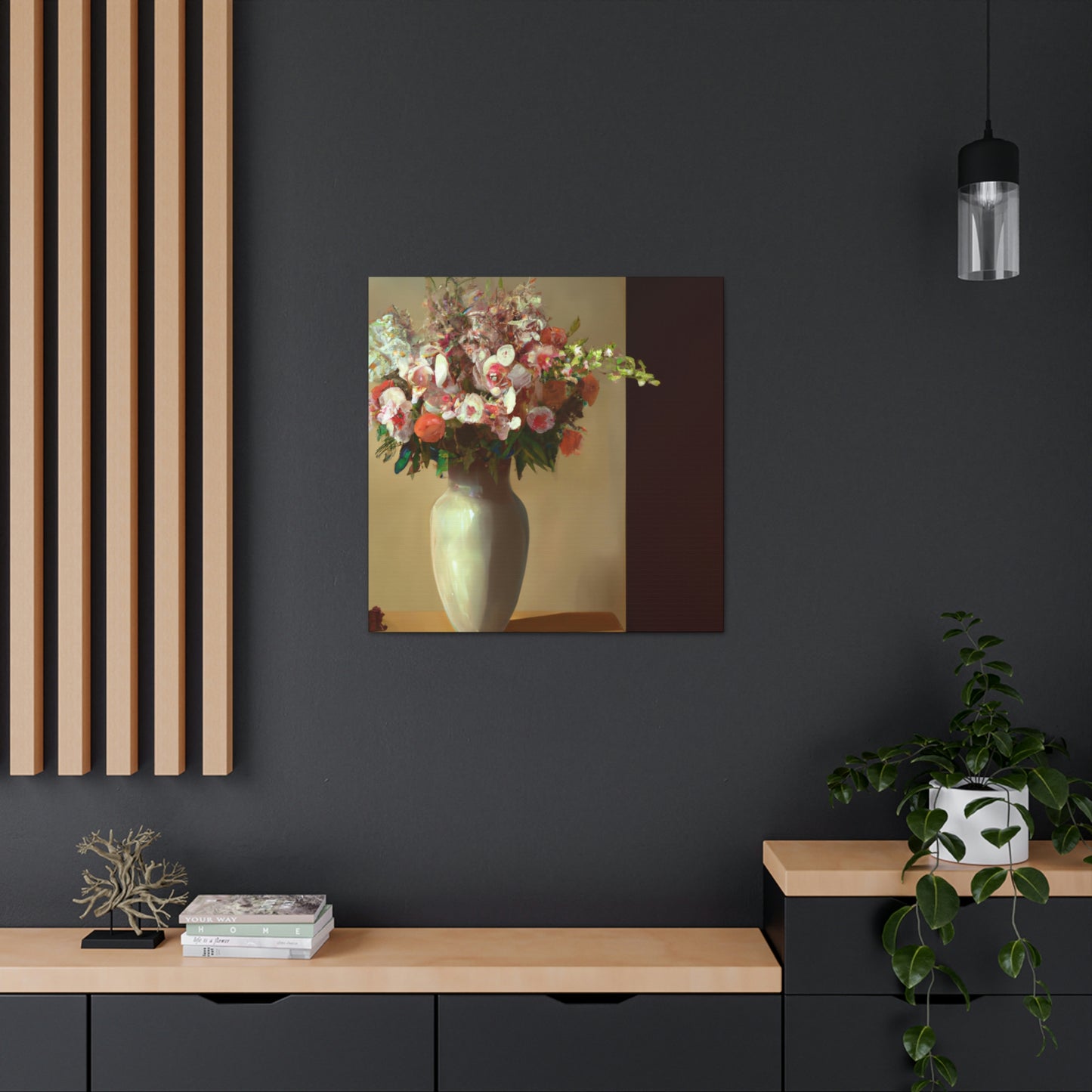 "Beautiful Floral Vase" - Canvas