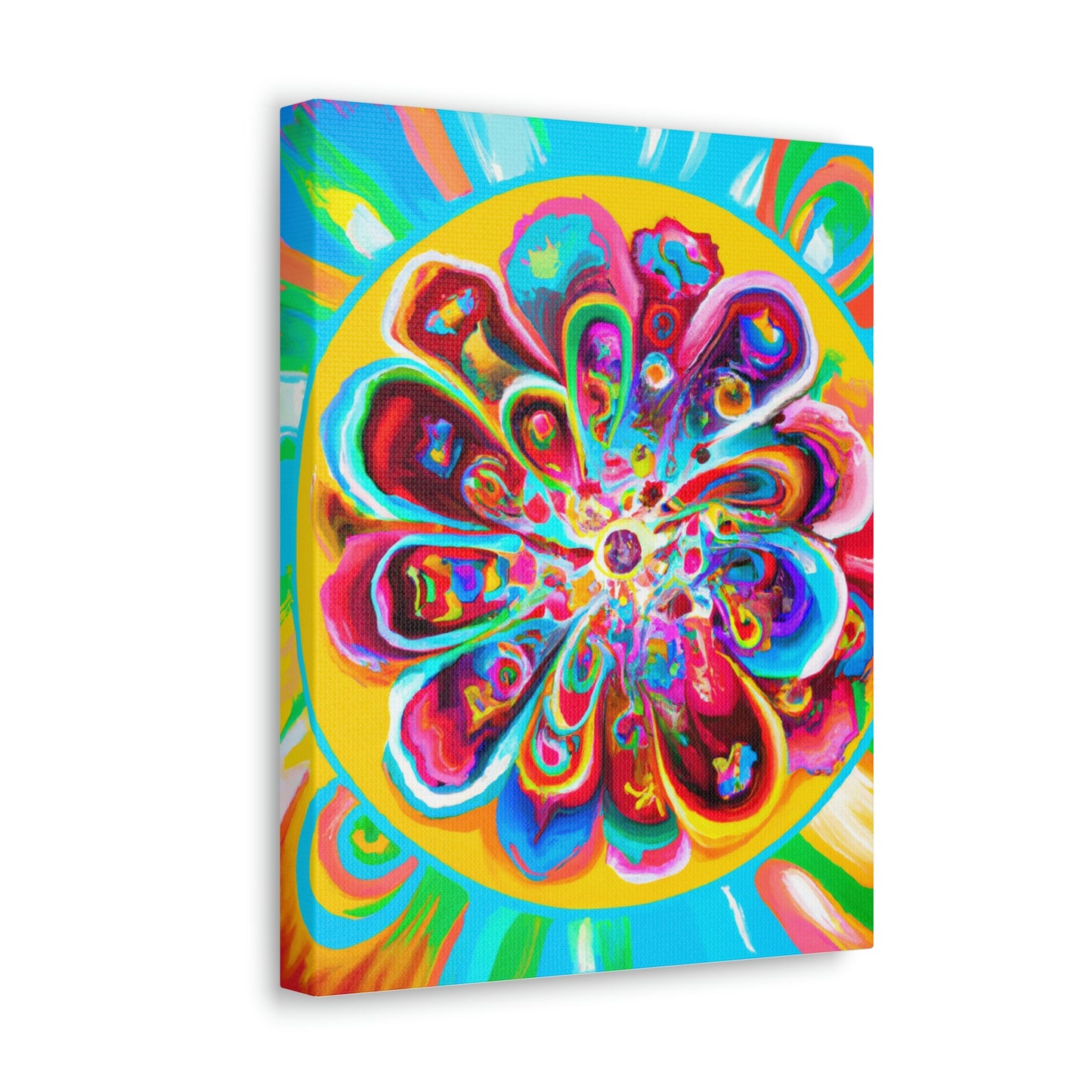 "Psychedelic Bloom" - Canvas