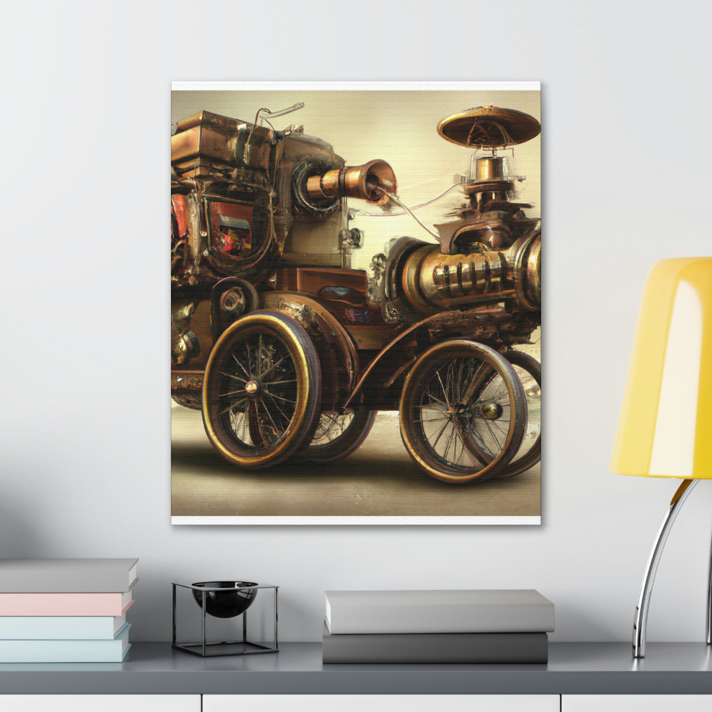 Steampunk Motor. - Canvas