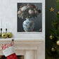 "Floral Finesse Vignette" - Canvas