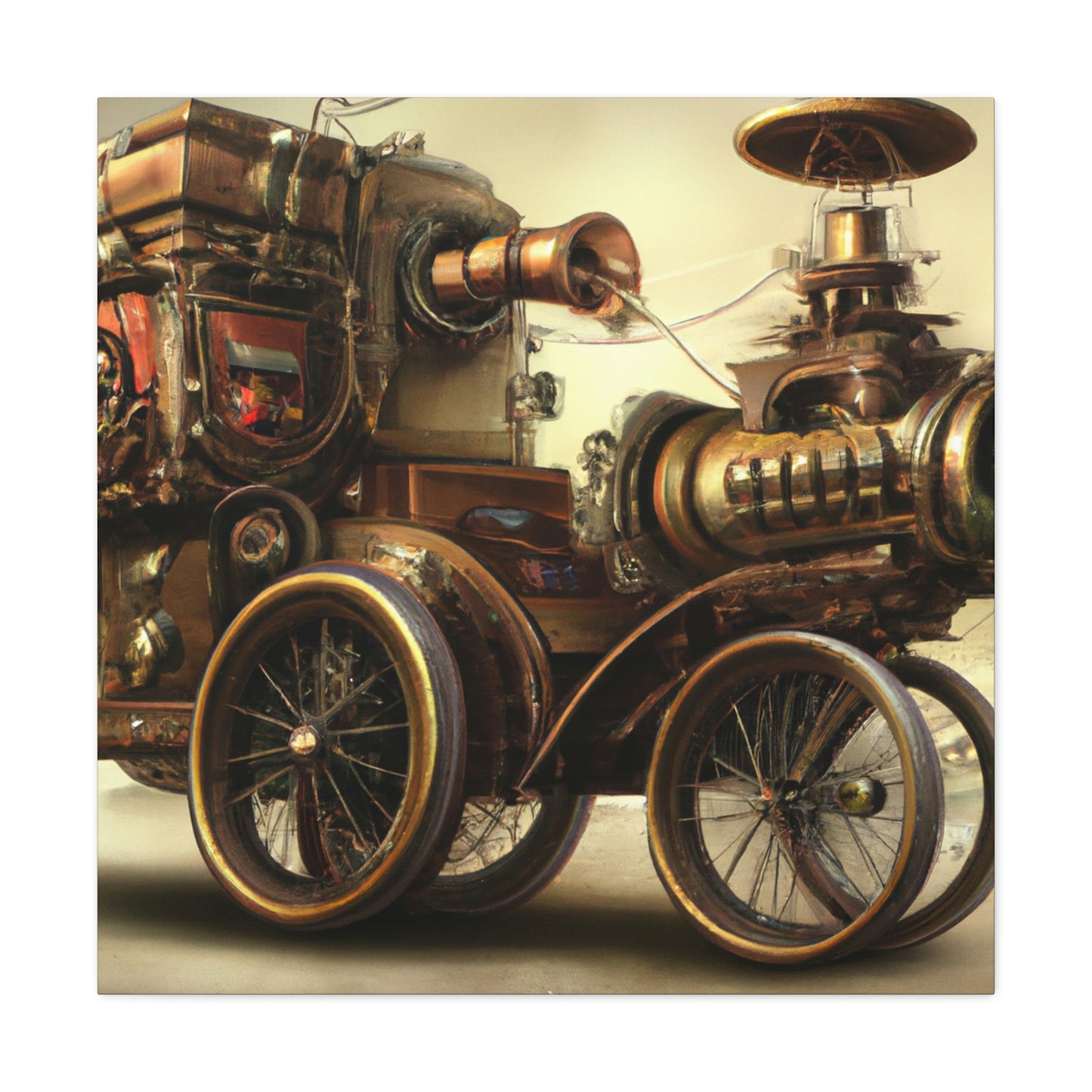 Steampunk Motor. - Canvas
