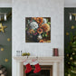 Floral Artistry Vase - Canvas