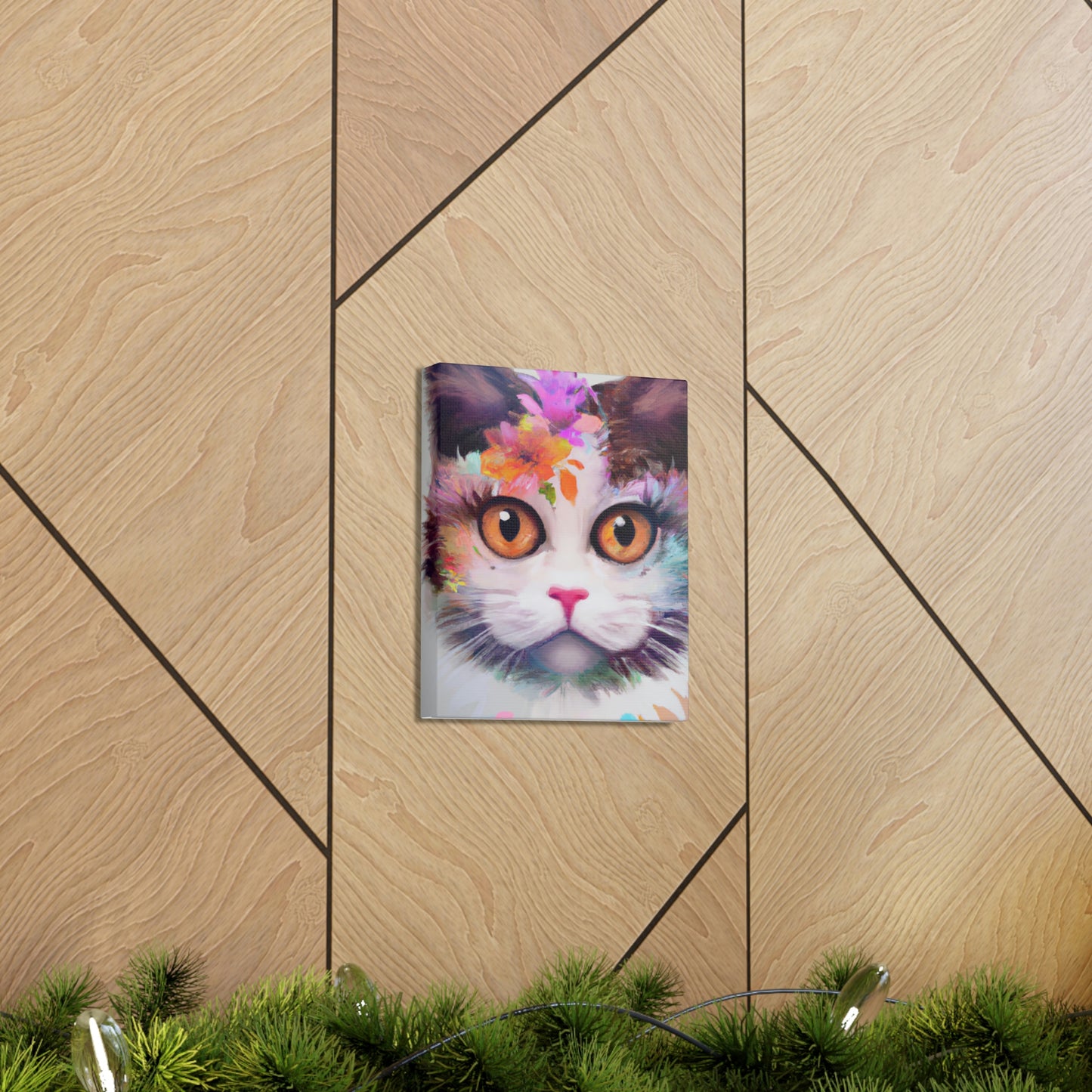 Floral Feline - Canvas