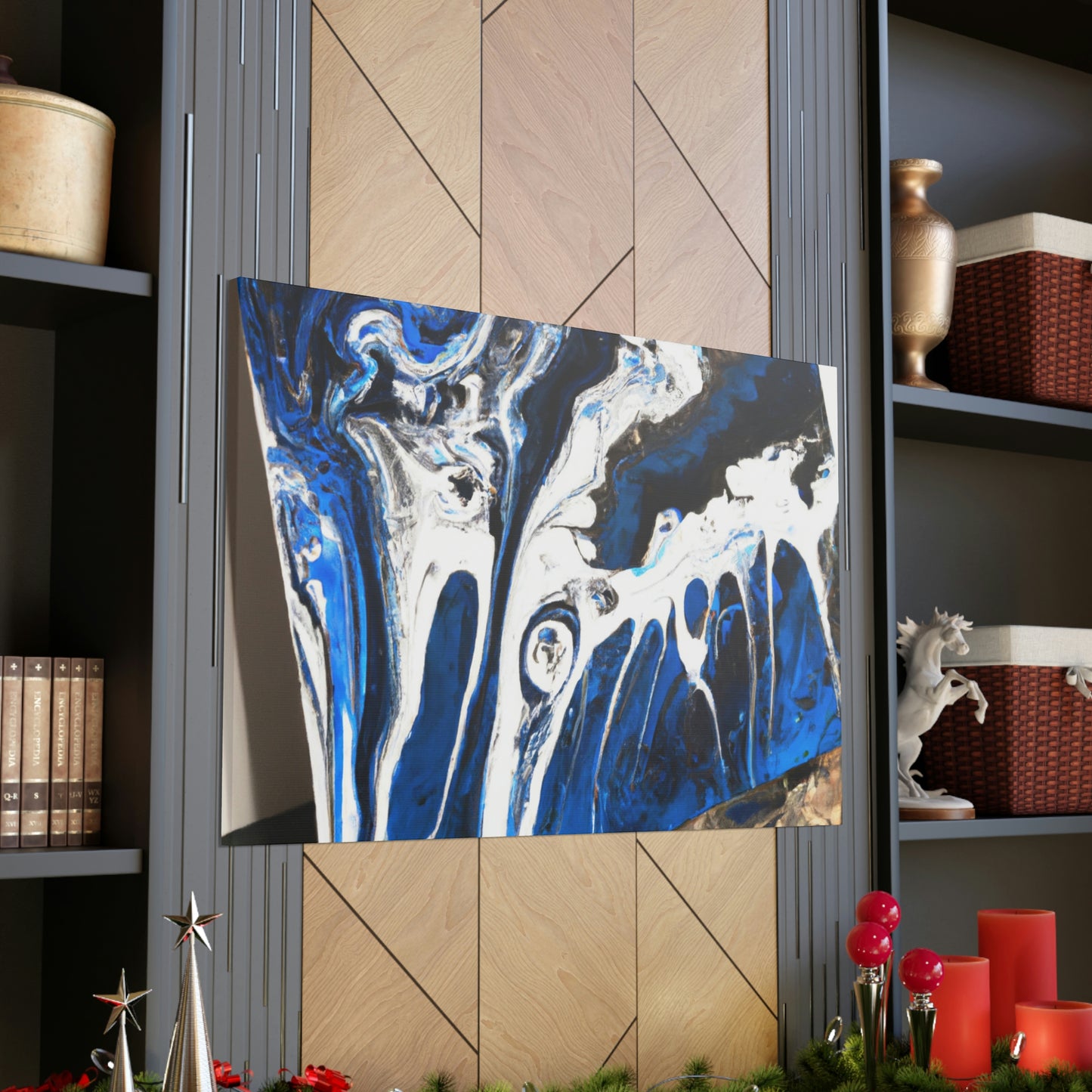 Blue Brilliance. - Canvas