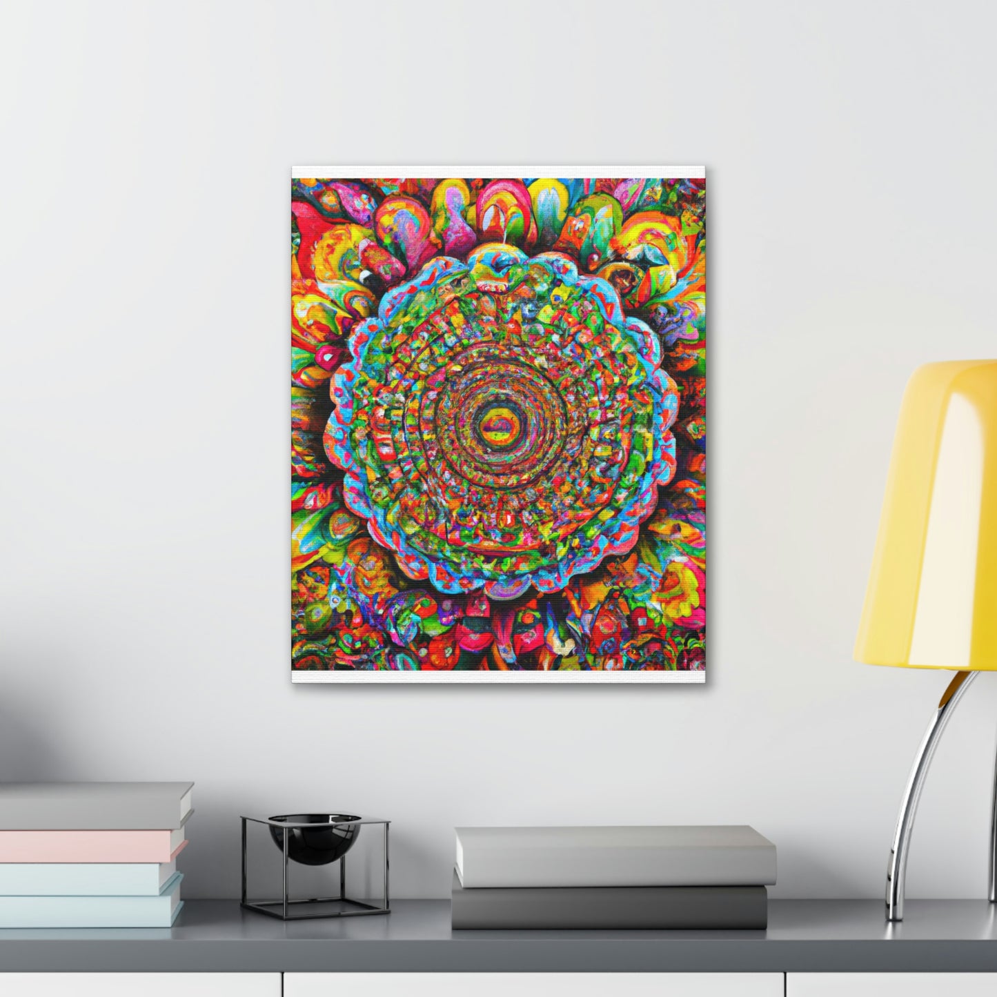 Psychedelic Bloom. - Canvas