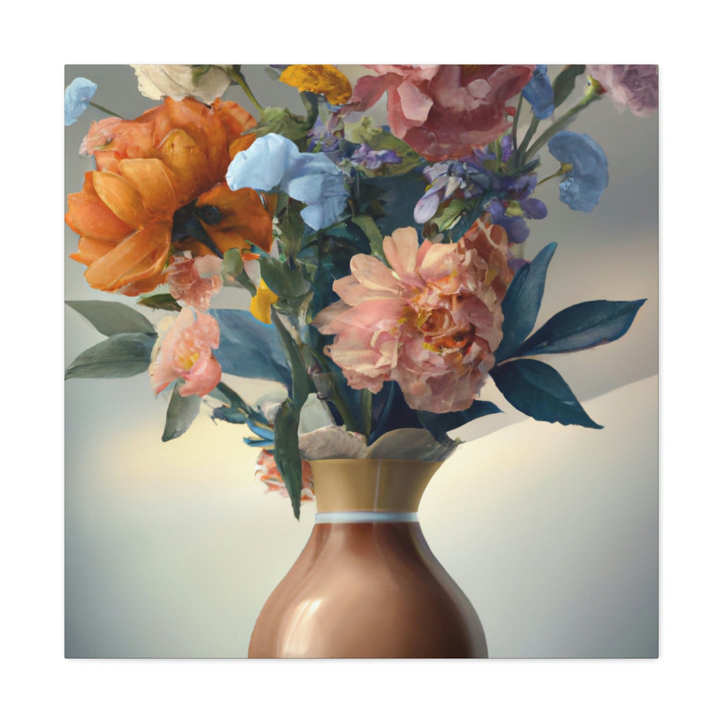 Blooming Floral Splendor. - Canvas