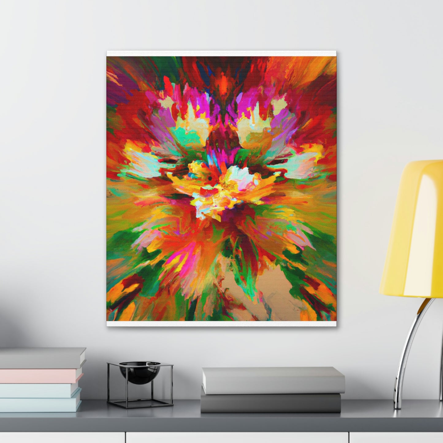 Illuminated Bloom. - Canvas