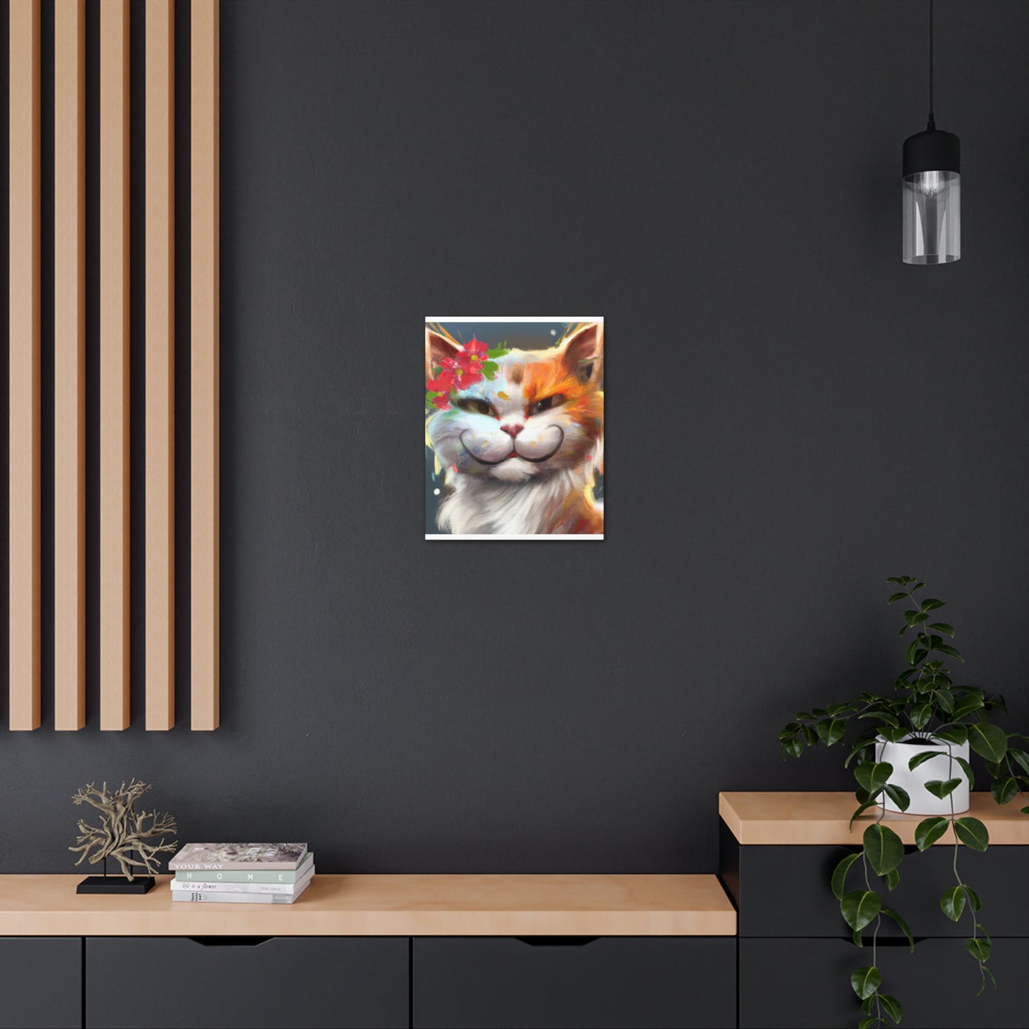 Feline Flora - Canvas