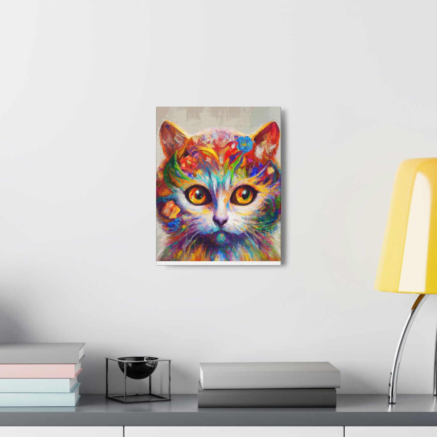 "Feline Bloom" - Canvas