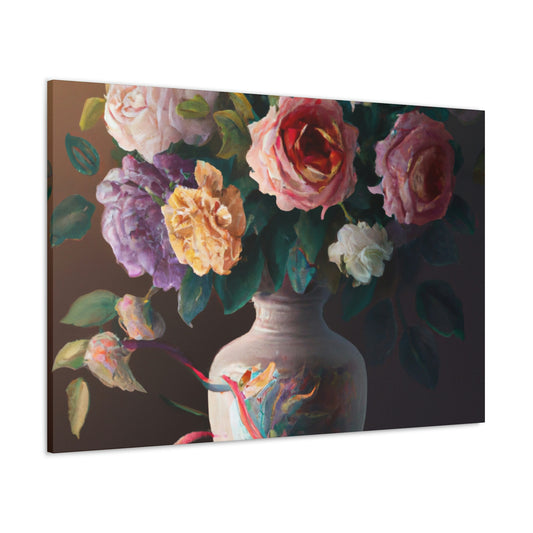 Blooming Petal Splendor - Canvas