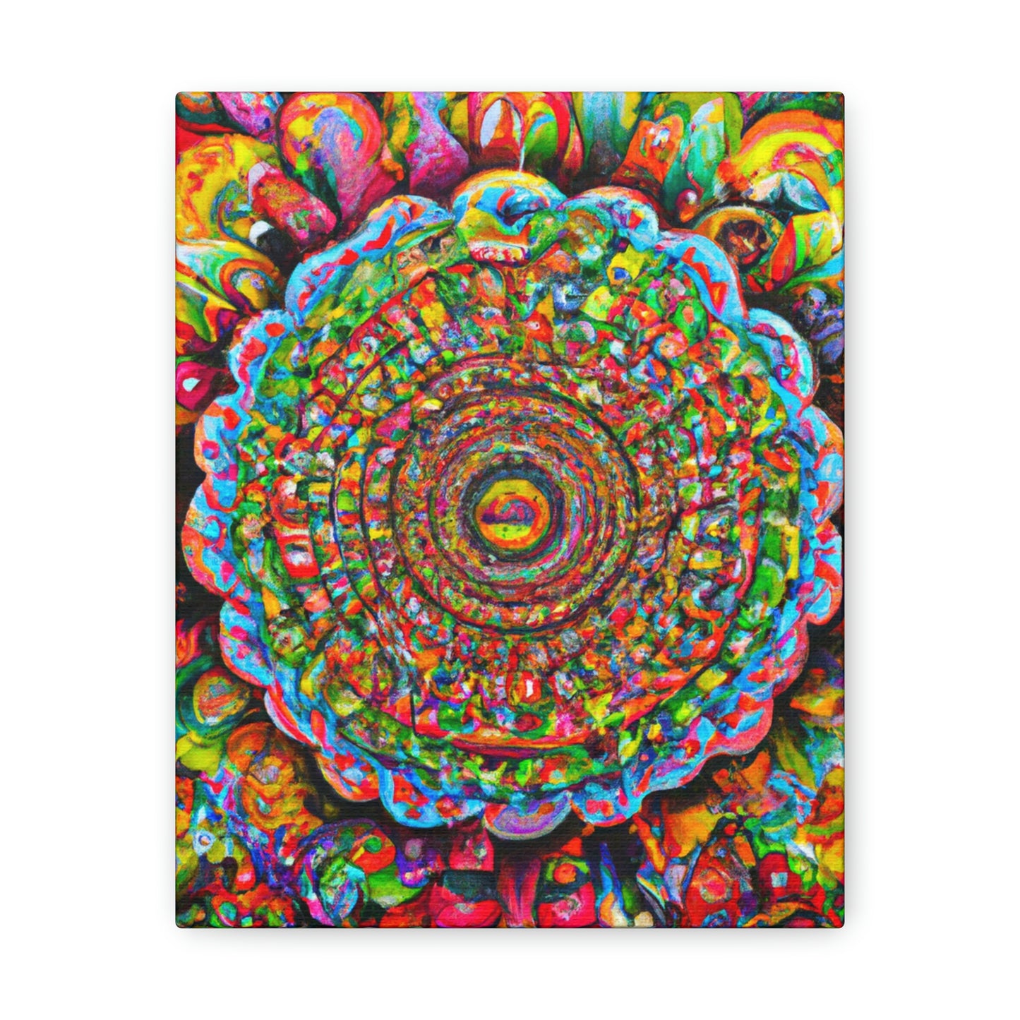 Psychedelic Bloom. - Canvas