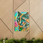 Bright Cat Blooms - Canvas