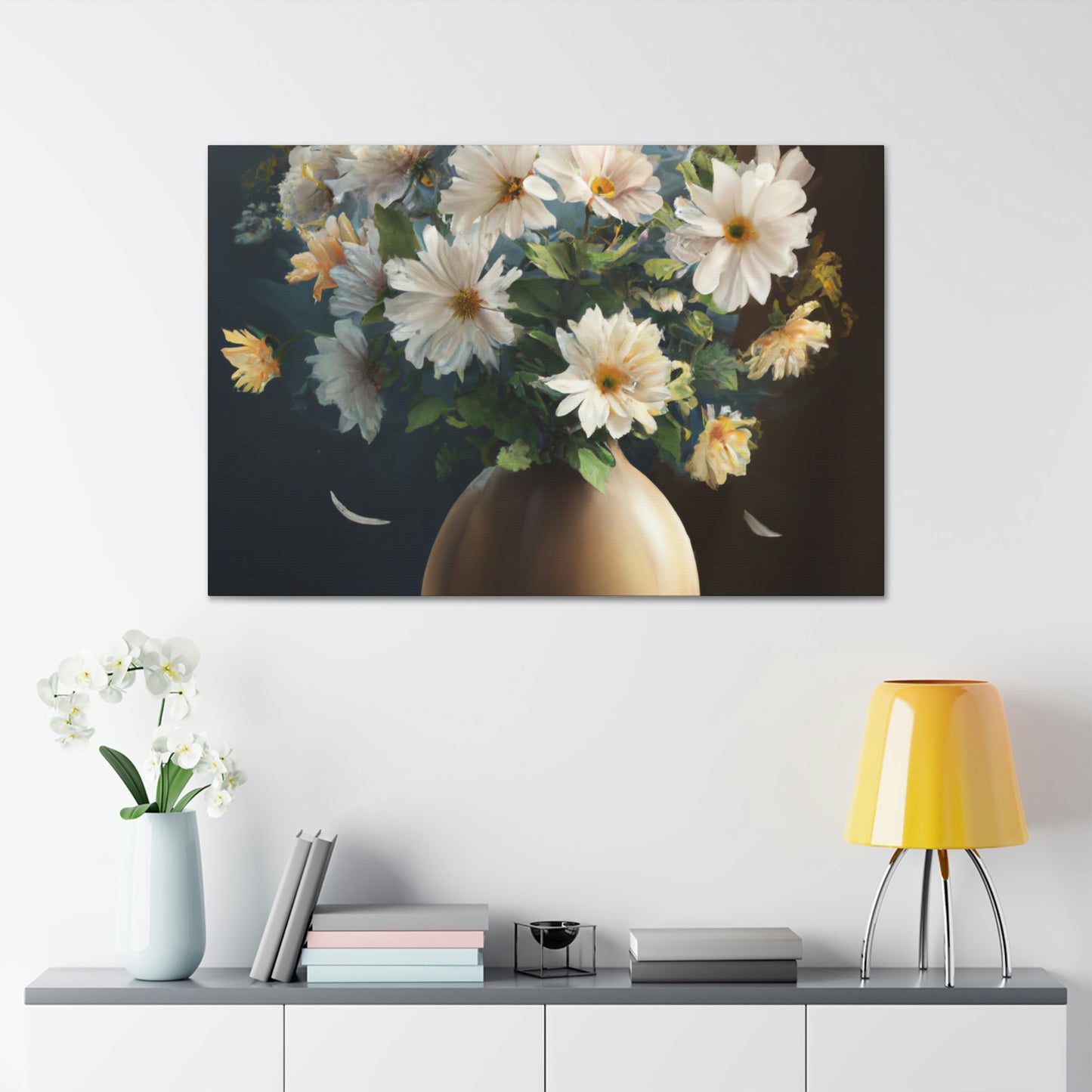 Vase Floral Splendor - Canvas
