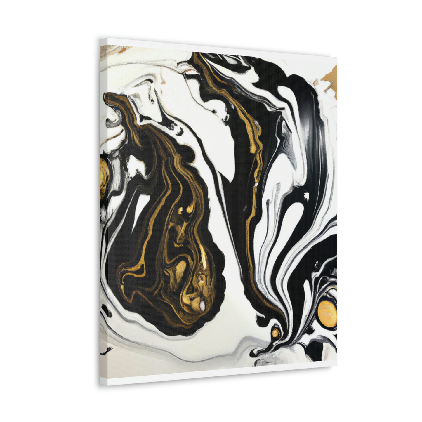 Ebony Gilded Flux - Canvas