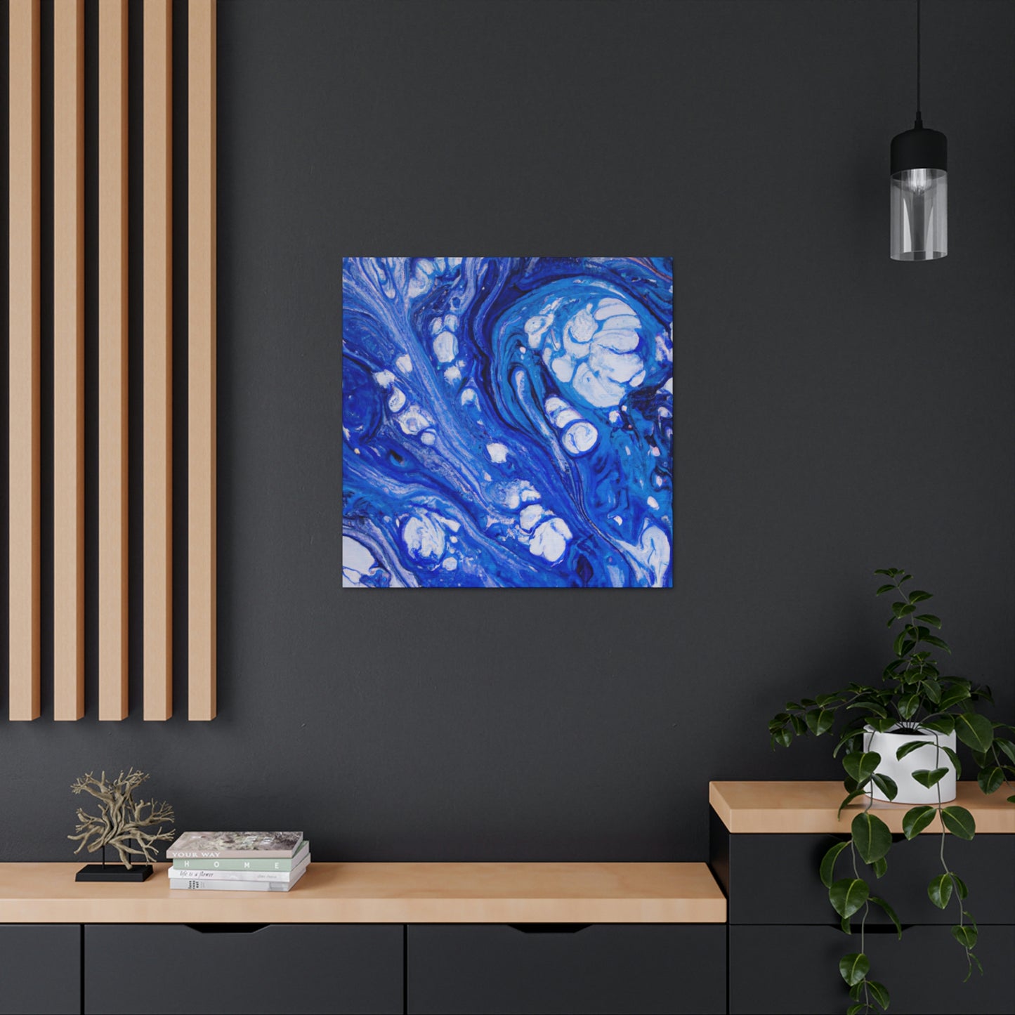 Blue Oasis. - Canvas