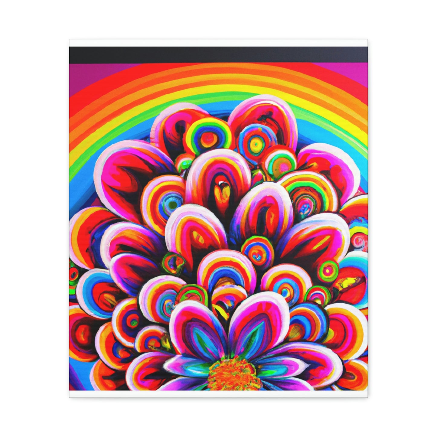 Vivacious Blooms. - Canvas