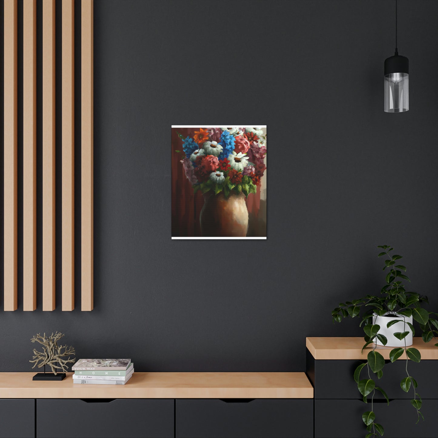 Vibrant Petal Bouquet. - Canvas
