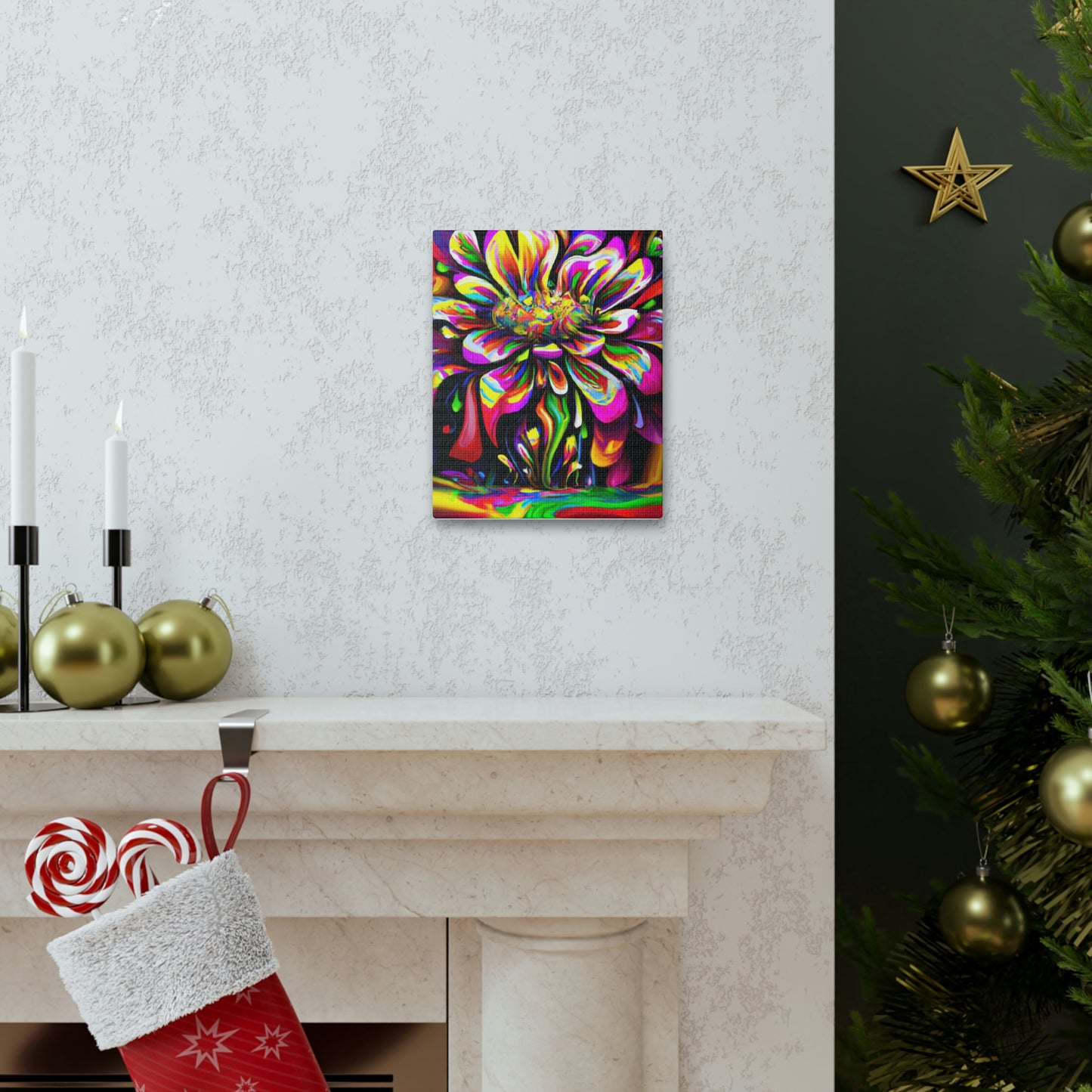 Groovy Bloom. - Canvas