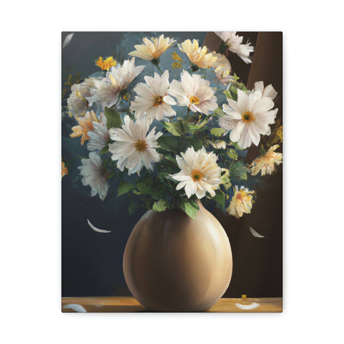 Vase Floral Splendor - Canvas