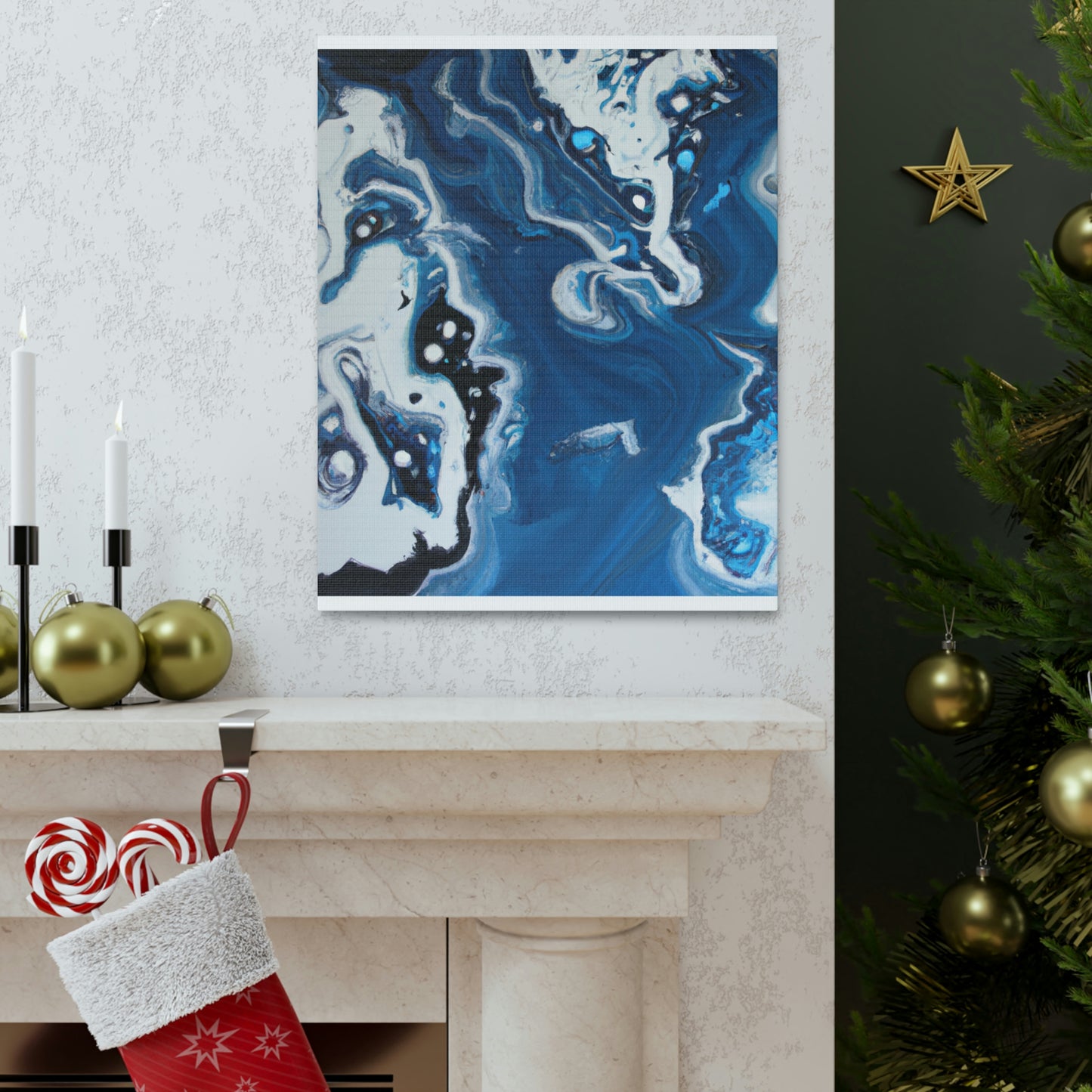 Twilight Swirls. - Canvas