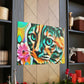Bright Cat Blooms - Canvas