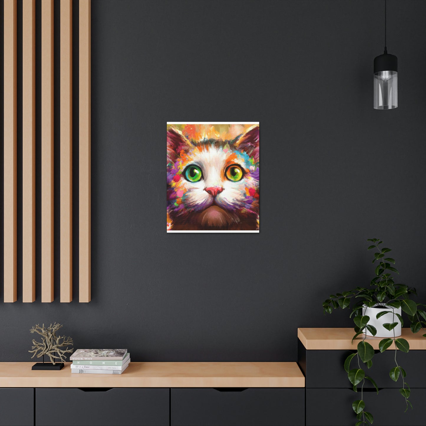 Feline Floral - Canvas