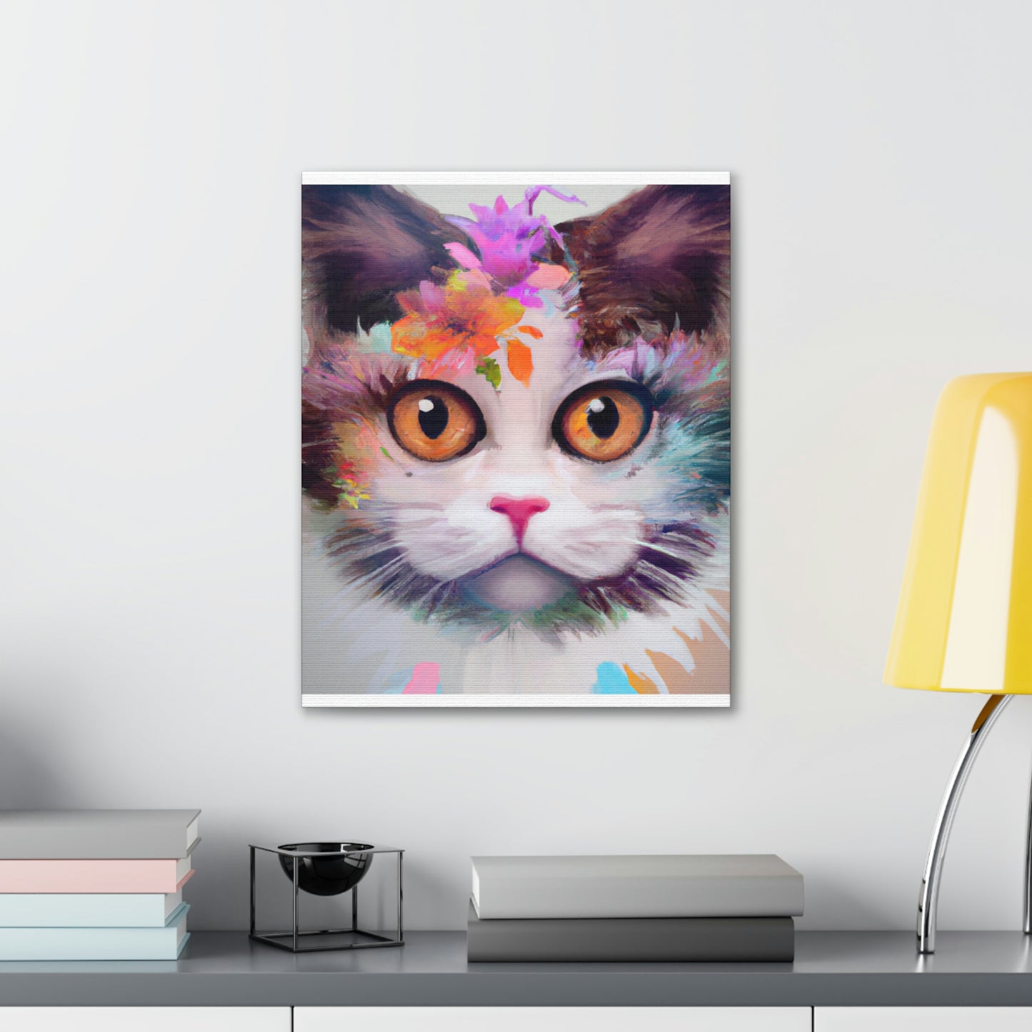 Floral Feline - Canvas