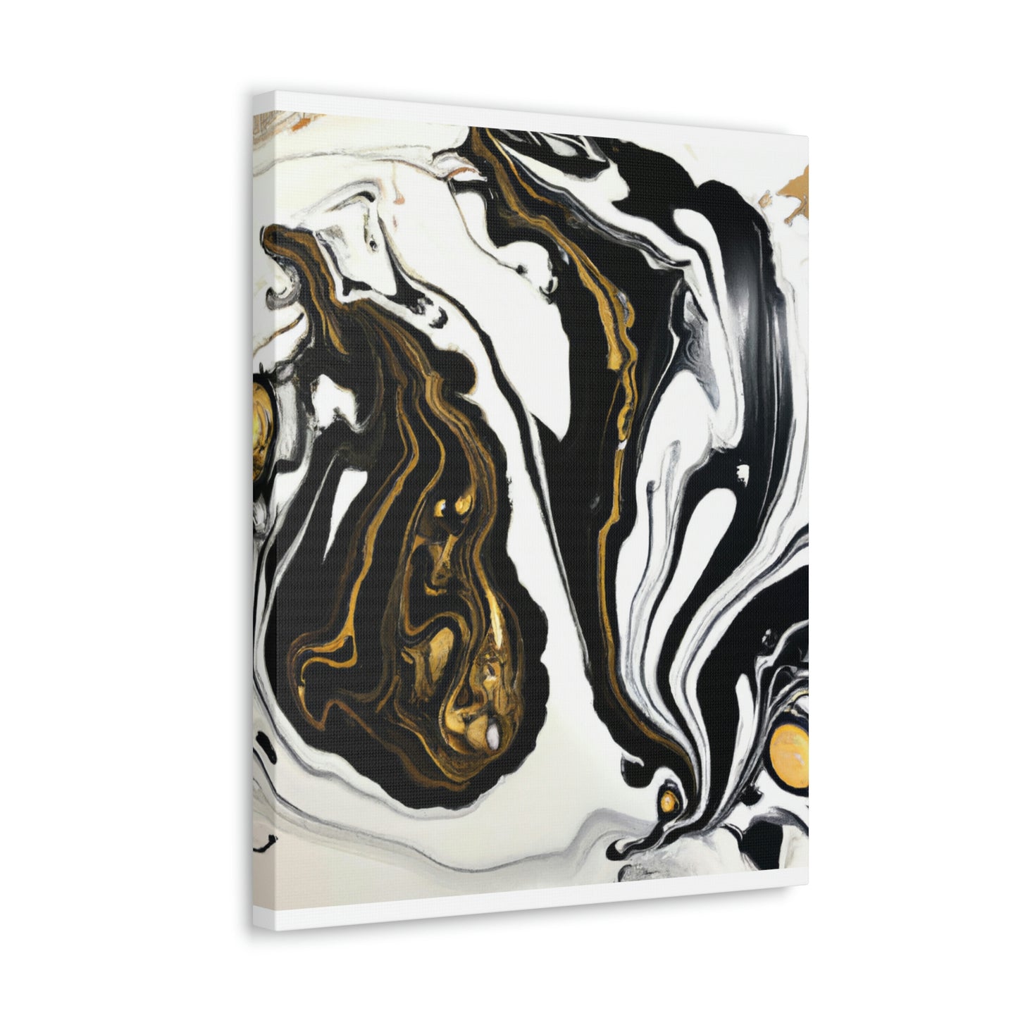 Ebony Gilded Flux - Canvas