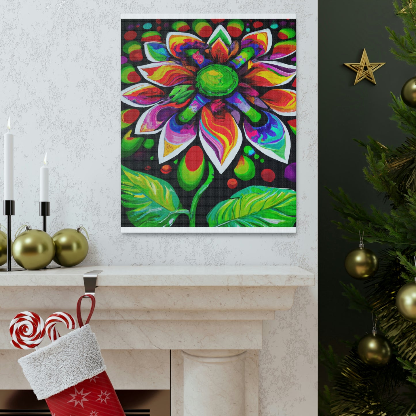 Vibrant Bloom. - Canvas
