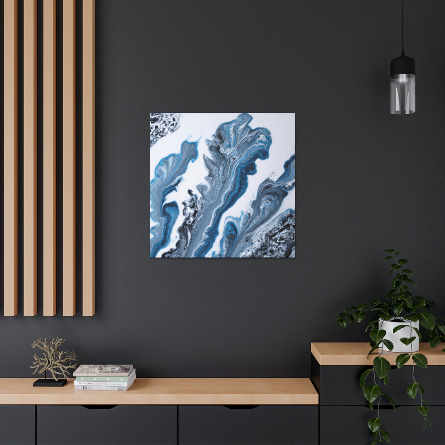 Blue Whirl - Canvas